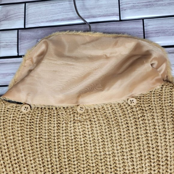 New‎ Derek Heart Women's Sweater Size Medium Brown Long Sleeve Button Warm Top - Picture 7 of 16